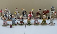 Vintage Lot Of 14 Ceramic Clowns ( See Description ) picture