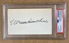 Norman Vincent Peale Autograph PSA Authenticated Signature Slabbed 3 x 5 picture