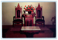c1950s Chairs and Pulpit are from Italy, Greetings from Mooresville AL Postcard picture