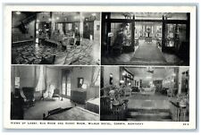c1940 Views Lobby Sun Room Guest Room Wilbur Hotel Corbin Kentucky  KY Postcard picture