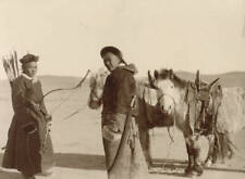 Mongol Archer Of The Prince His Ssu Ning Chahar District Mongolia 1931 OLD PHOTO picture