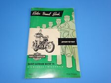 Harley-Davidson Original Sportster Rider's Hand Book 99466-64 1964 SUPER CLEAN picture
