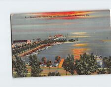 Postcard Sunrise Over Tampa Bay and Recreation Pier St. Petersburg Florida USA picture