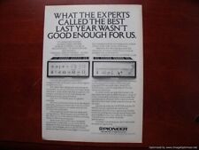Pioneer SA9500II TX-9500II  Vintage Magazine Print Advertisement Ad picture
