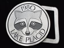 1980 Lake Placid Winter Games Olympics USA Vintage Pewter Vintage Belt Buckle picture