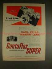 1961 Zeiss Contaflex Super Camera Ad - Look Here picture