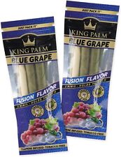 King Palm | Mini Size | Blue Grape | Prerolled Palm Leafs | 2 Pack, 4 Rolls picture