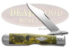 Case xx Yellowhorse Cheetah Knife Early Morning Singer Olive Green Bone 1/500 picture