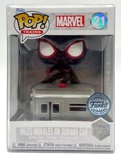 Funko Pop D100 Spider-Man Miles Morales on Subway Car #21 SE with Protector picture