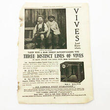 Vintage 1899 Advertising Page Scribner's Magazine Premo Korona Vives Cameras picture