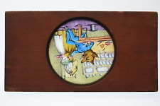 Wolf & The Lamb - Hand Painted Wooden Lantern Slide - Carpenter & Westley picture