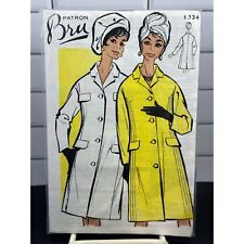Vintage Patron Bru Overcoat Pattern #1334 picture