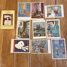 Vintage Matisse set of 9 color postcards 1952 Printed In Europe. picture