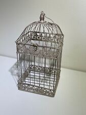 Vintage Bird Cage | Very Ornate with Metal Hinged Top | 18