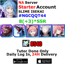 [NA][INST] Slime ISEKAI Starter Account 8(+3)SSR 8540+Crystals #NGCQ picture