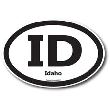 ID Idaho US State Oval Magnet Decal, 4x6 Inches, Automotive Magnet for Car picture
