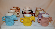 Frankoma Political Democratic & Republican Vintage Pottery Mugs (Lot of 12) picture