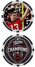 STETSON BENNETT - 2022 GEORGIA NATIONAL  CHAMPS- POKER CHIP -  ***SIGNED*** picture