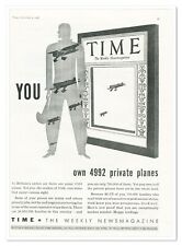 Print Ad Time Magazine You Own 4992 Private Planes Vintage 1938 Advertisement picture