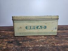 Vintage Metal Bread Box Storage Tin Country Primitive picture