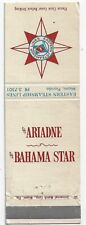 SS Bahama Star SS Ariadne Eastern Steamship Lines Miami FS Empty Matchcover  picture