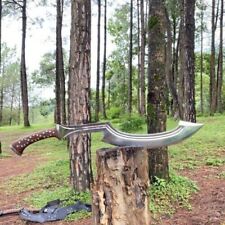Custom Handmade Carbon Steel Blade Survival Khopesh Sword| Hunting Sword Camping picture