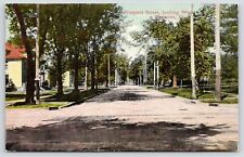 Kewanee Illinois~Looking West at Prospect Street Homes~Cross Trolley Tracks~1910 picture