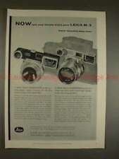 1957 Leica M3 M-3 Camera Ad, Two Lenses Make Versatile picture