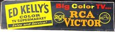 Original Mid-Century RCA Victor Big Color TV Cardboard Advertisement from 1950's picture