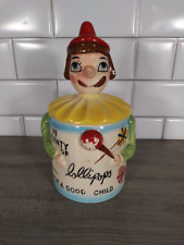 Vintage DAVAR Lollipop Jar - I've Plenty of Lollipops For A Good Child picture