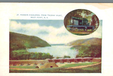 VIntage Postcard-Hudson Highlands,from Trophy Point,West Point, NY, Canon insert picture