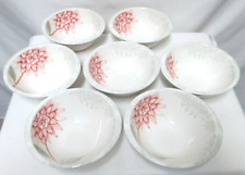 Lenox Peony Lane ceramic Bowl Set 7 micro dish safe floral All Purpose 2.8 x 6.5 picture