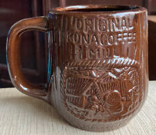 Vintage Original Kona Coffee Mill Hawaii Brown Mug Cup Tiki Kona Makuakane DAD picture