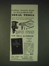 1937 lyman No. 5 Ideal Powder Measure and No. 10 Tool for Rimless Cases Ad picture