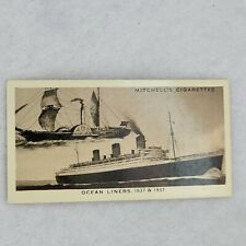 1937 Mitchell's Cigarettes WONDERFUL CENTURY 1837-1937 #7 Ocean Liners (A) picture