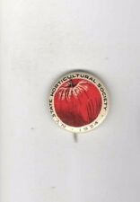 Vintage 1924 New York HORTICULTURAL Society pin APPLE Graphic pinback picture