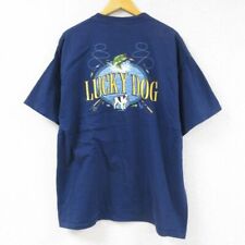 Xl/Used Big Dogs Short Sleeve Vintage T-Shirt Men'S 90S Fish Large Size Cotton C picture