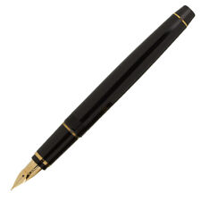 Pilot Falcon Fountain Pen in Black & Gold - Soft Flexible Extra Fine Point NEW picture