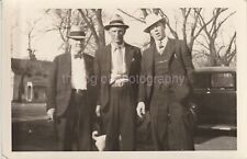 MEN FROM THEN Vintage FOUND PHOTOGRAPH bw  Original Snapshot 811 10 picture