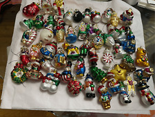THOMAS PACCONI Vintage Lot Of Ornaments Assorted Huge Lot Of 54 Santa Snowman picture