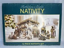 Bethlehem Nights Christmas Nativity Scene 12 Piece Set Brand New In Box picture