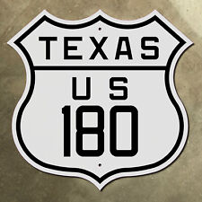 Texas US highway 180 El Paso Snyder Fort Worth route shield 1926 road sign 12x12 picture
