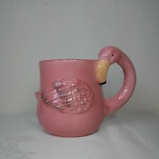 3D Pink Flamingo Ceramic Coffee Mug 16 oz Pink Tea Cup Microwave/Dishwasher Safe picture
