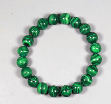 AAA Natural Chrysocolla Green Malachite Crystal Gem Polished Beads Bracelet 10mm picture
