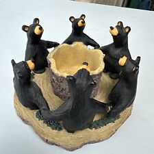 Circle Of Bears Bear Foots Jeff Fleming Big Sky Carvers Votive Candle Holder LE picture