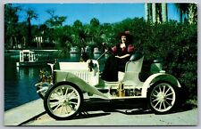 Silver Springs Florida Carriage Calvacade 1908 Buick Model Chrome Postcard picture