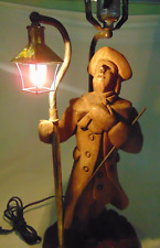Wood Colonial Lamplighter Table Lamp Vintage Working Hand Calved  #2 picture
