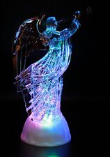 Angel with Trumpet, LED Lighted Sparkling Multi-Color Changing Home Decorative picture