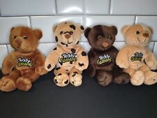 Teddy Grahams Plush Bears Collectible Set of Four Stuffed Animals Vtg 7