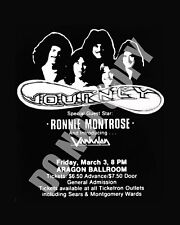 March 1978 Van Halen First Concert Journey Aragon Ballroom Chicago Ad 8x10 Photo picture